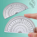 7pcs Mathematical Set Compass Lead Straight Ruler Combination for Students School Supplies Cute Math Drawing Measuring Tool