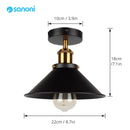Retro Highquality American Country Style Black Gold Ceiling Lamp Loft For/Industrial Creative Indoor Home Bedroom DecorLighting