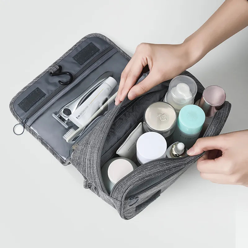 Oxford Fabric Men Business Portable Storage Bag Toiletries Organizer Women Cosmetic Bag Waterproof Hanging Travel Wash Pouch