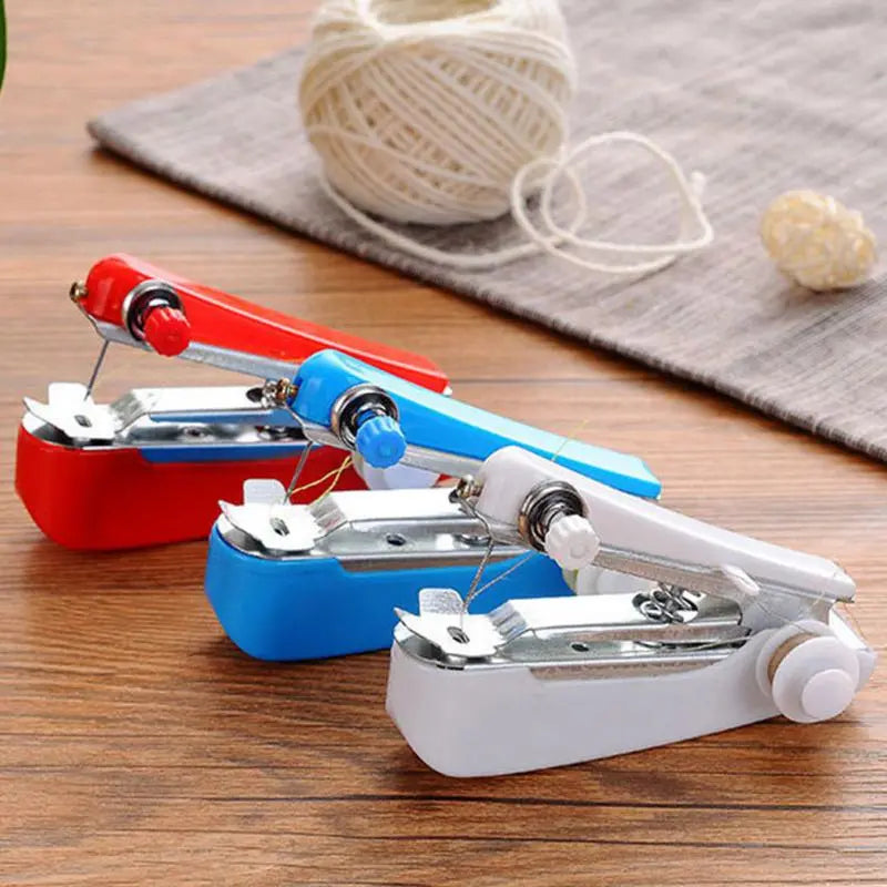 Mini Sewing Machine Portable Small Manual Sewing Machine Household Simple Handheld Needlework Manual Sewing Clothes Fabric