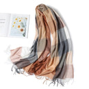 Scarf Plaid Long Shawl Fashion Headband Wraps Women Scarves Bandana Hijab Tassels Female Foulard Cotton Feeling Stoles