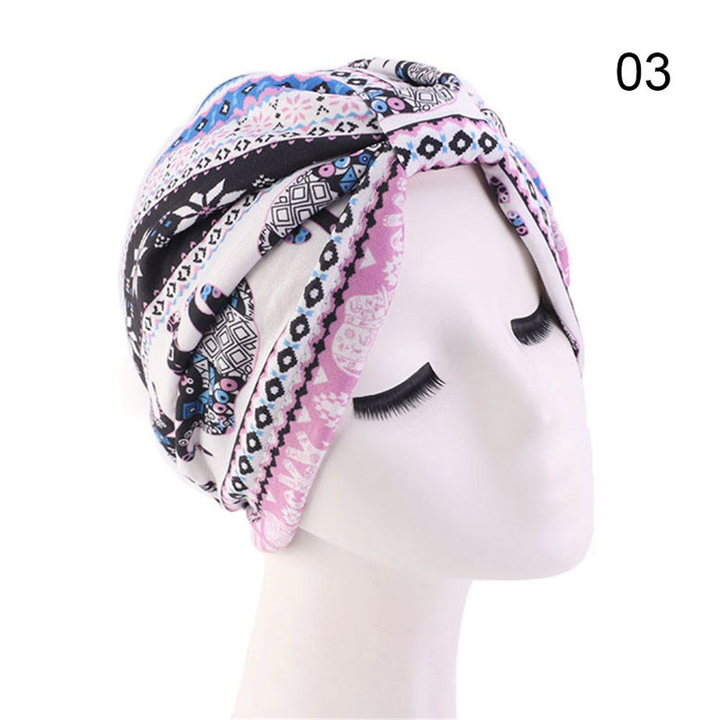 Women Shine Silver Gold Knot Twist Turban Headbands Cap Autumn Winter Warm Headwear Casual Streetwear Female Muslim Indian Hats