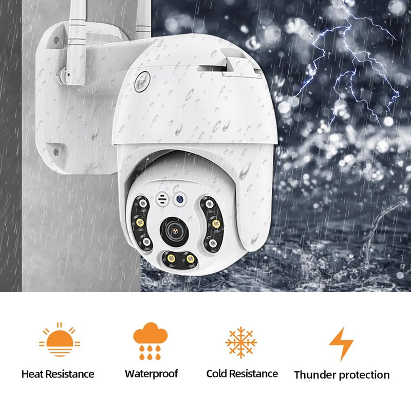 H.265 8CH 8MP WiFi PTZ Security Camera System Two Way Audio Outdoor Color Night Vision IP Camera CCTV Video Surveillance NVR Set