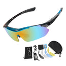 Cycling Glasses 5 Lens Mens Womens Sports Sunglasses Cycling Goggles MTB Road Anti-glare Riding Bicycle Bike Eyewear Protection