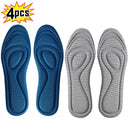 4Pcs Memory Foam Orthopedic Insoles for Shoes Antibacterial Deodorization Sweat Absorption Insert Sport Shoes Running Pads