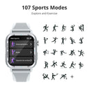 COLMI M41 Smartwatch Sports Fitness 107 Sport Models Heart Rate Monitor IP67 Waterproof Smart Watch For Men Women
