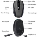 Wireless Mouse Silent Mouse 2.4G Portable Mobile Optical Office Mouse Adjustable DPI Levels for Notebook PC Laptop MacBook