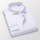 TFETTERS Pink Shirt Men Spring Autumn Mens Long Sleeve Business Shirt  Polyester Slim Fit  Formal Dress Shirts for Men Clothing