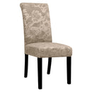 Velvet Elastic Chair Covers Removable Anti-dirty Seat Jacquard  Stretch Chair Covers For Dining Room Kitchen Hotel 1/2/4/6 Pcs