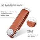 Fashion Leather Car Key Pouch Storage Case key holder for keys Wallet Ring Collector Housekeeper EDC Pocket Key Organizer Smart