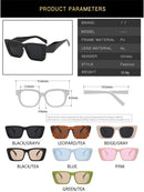 New Trend Sunglasses Women Luxury Brand Vintage Square Sun Glasses Fashion Retro Ladies Cat Eye Eyewear Eyeglasses oculos de sol