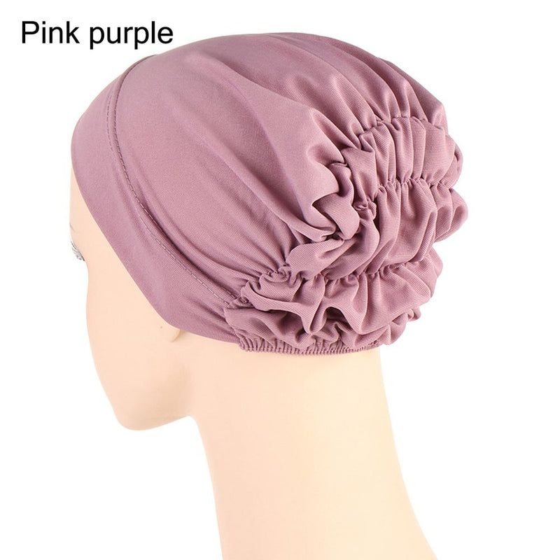 Women Shine Silver Gold Knot Twist Turban Headbands Cap Autumn Winter Warm Headwear Casual Streetwear Female Muslim Indian Hats