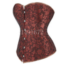 Corset Top for Women Lingerie Sexy Bustiers Overbust Gothic Clothes Halloween Vintage Plus Size Espartilho Mujer Black White