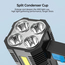 4 LED Flashlight Portable T6 Torch USB Rechargeable Searchlight Waterproof Spotlight for Fishing Light Lantern