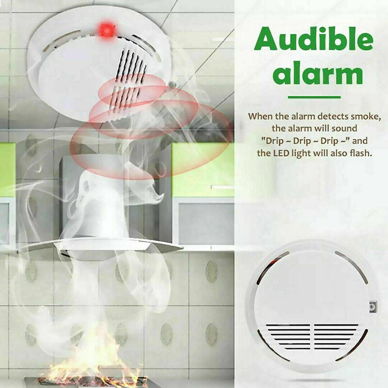 C5 Smoke Detector Fire Sentry Alarm Home Fire Safety Battery Operated Fire Alarm Life Safety Early Warning accessories appliance