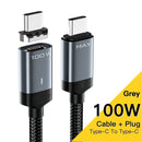 Essager 100W Magnetic Cable Type C To USB C Cable PD 5A Fast Charging Data Cord For Macbook Pro Xiaomi Huawei P30 Pro Samsung
