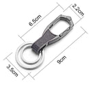 Dalaful High-Grade Keychain Keyrings Business Alloy Metal Key Chain Ring Holder Simple Chic Gift For Men Women For Car K374