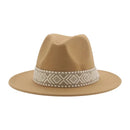 Panama Hat Western Cowboy Hats for Women Solid Big Brim Casual Fedoras Men Women Camel Black White Felted Hat Sombreros Gorras