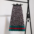 Pleated Skirt Women New  Print Cartoon Pattern  Elastic Women Skirts Big Swing Party Holiday High Waist Skirts