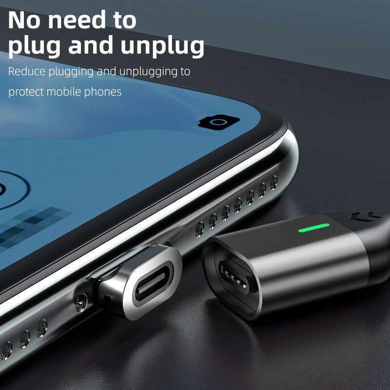 AUFU Magnetic Charge Cable Fast Charging USB Type C Cable for Samsung Xiaomi iPhone Magnet Micro USB Data Quick Charging Wire