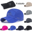 Fashion Folding Hat Quick Drying Ultra-Thin Breathable Baseball Cap For Men Snapback Folding Sport Outdoor Cycling Running Hats