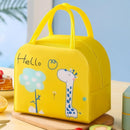 1pc Cartoon Insulated Lunch Box Tote Bag Hand-held Bento Bag Lunch Insulation Bag Aluminum Foil Thickened Lunch Box Bag