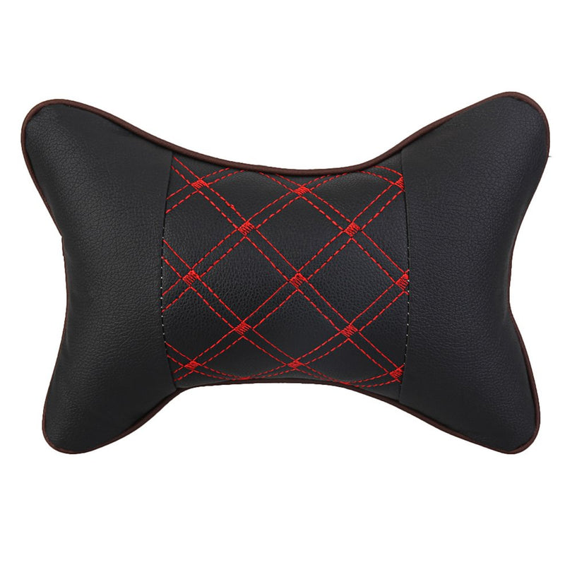 PU &amp; Cloth Excellent Durability Auto Safety Car Headrest Breathe Seat Head Neck Rest Pillow Universal Fit For All Vehicles