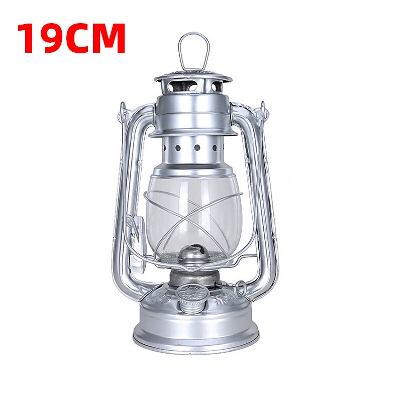 Retro Outdoor Camping Kerosene Lamp Portable Lantern Bronze Colored Oi