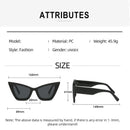 SHAUNA Oversized Cat Eye Sunglasses UV400