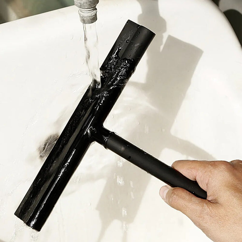 Shower Squeegee Glass Wiper Scraper Shower Squeegee Cleaner With Silicone Holder Bathroom Mirror Wiper Scraper Glass Cleaning
