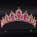 Wedding Hair Tiara Crystal Bridal Tiara Crown Silver Color Diadem Veil Tiaras Wedding Hair Accessories Headpieces Head Jewelry