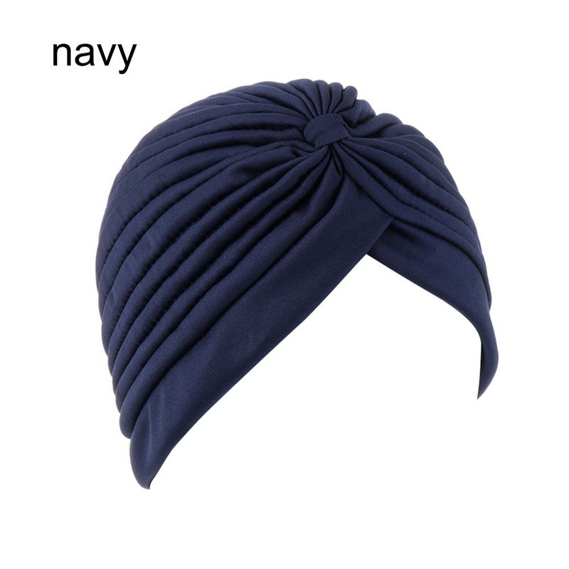 Women Shine Silver Gold Knot Twist Turban Headbands Cap Autumn Winter Warm Headwear Casual Streetwear Female Muslim Indian Hats