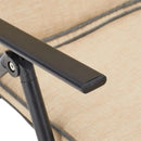 Lounge Chairs,Chaise Lounges,Foldable Steel Outdoor Chaise Lounge,Patio Seating,Beige