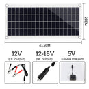 300W Solar Panel Kit Complete 12V USB With 10-60A Controller Solar Cells for Car Yacht RV Boat Moblie Phone Battery Charger
