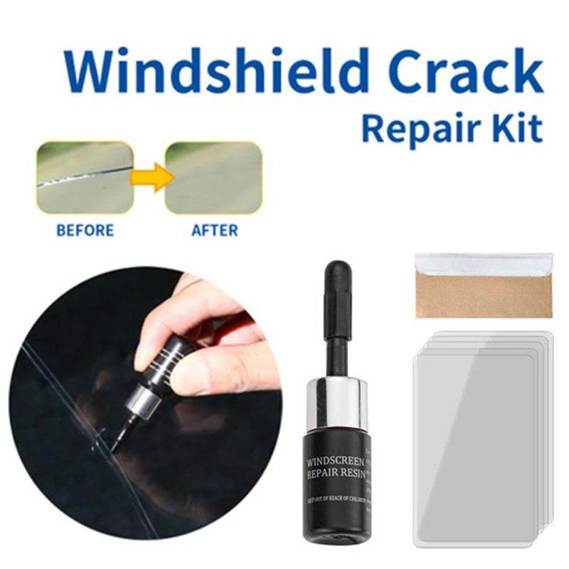 Windshield Crack Repair Glass Repair Kit Windshield Quick And Easy Durable Resin Based Windshield Repair Kit For Chips & Cracks