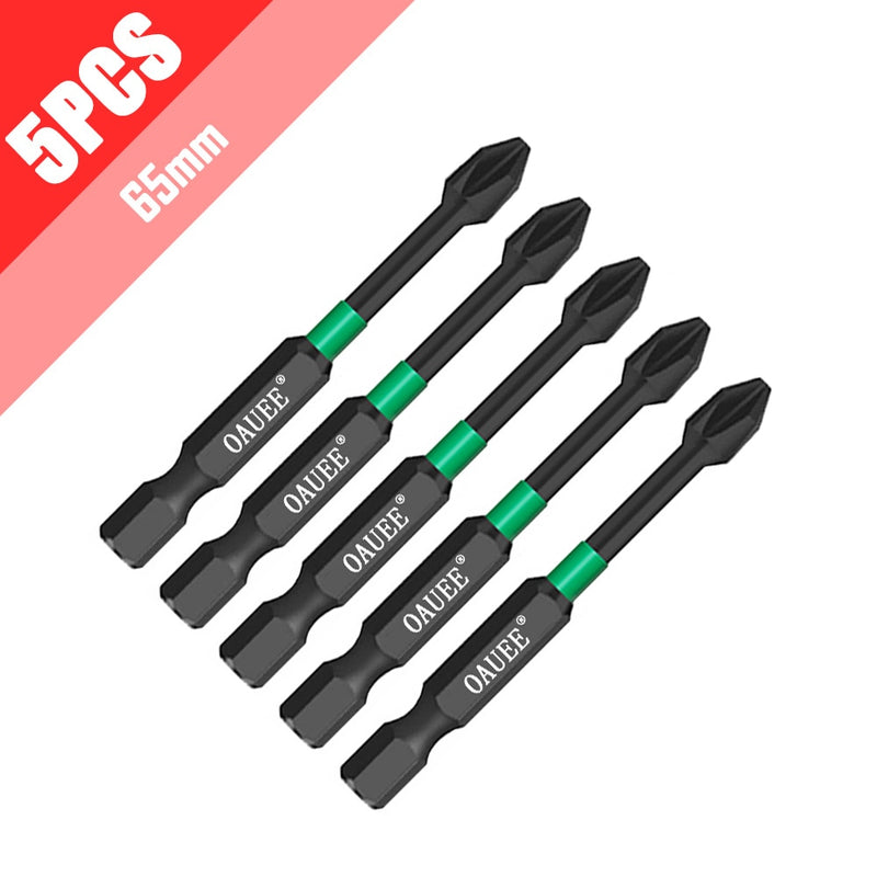 4/5/6pcs Magnetic Batch Head Impact Strong Cross PH2 High Hardness Screwdriver Bits 60/70/90mm Anti Non-slip WaterProof Bits