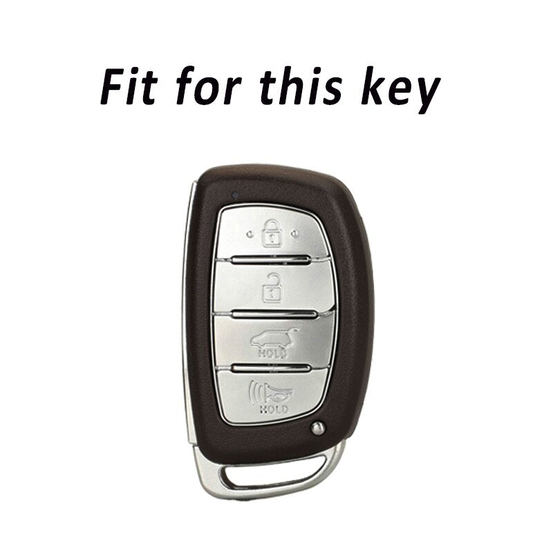 4 Button Soft TPU Shell Fob For Hyundai Ix35 Ix45 I10 I30 I40 Tucson Santa Fe Rena Sonata Elantra Creta Car Smart Key Case Cover