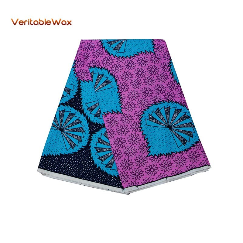 Ankara En Tissu African Real Wax Print Fabric VeritableWax High Quality 6 Yards 3Yards African Fabric For Party Dress A-13