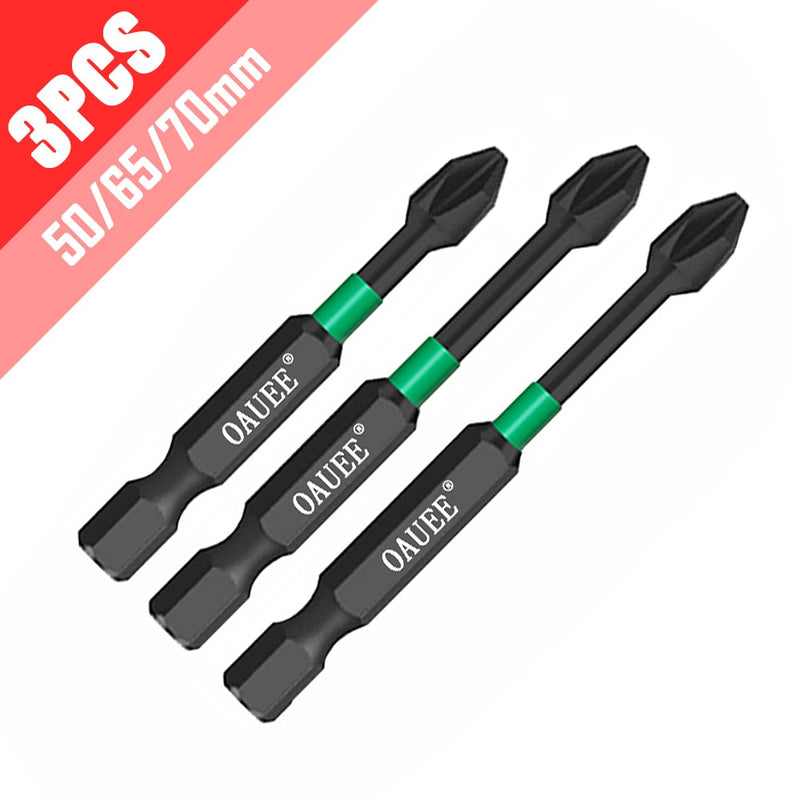 4/5/6pcs Magnetic Batch Head Impact Strong Cross PH2 High Hardness Screwdriver Bits 60/70/90mm Anti Non-slip WaterProof Bits