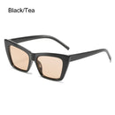 Fashion Square Sunglasses Woman Vintage Cat Eye Design Sun Glasses Female Male Personality Cool Retro Black Cateye Oculos
