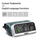 ALL-IN-ONE Arm Blood Pressure Monitor Rechargeable LI-ION Battery Digitization Tricolor LCD Large Screen Sphygmomanometer