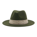 Panama Hat Western Cowboy Hats for Women Solid Big Brim Casual Fedoras Men Women Camel Black White Felted Hat Sombreros Gorras