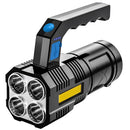 LED Flashlight USB Rechargeable Handheld Lantern Ultra Powerful Torch Light Portable Lamp Camping Searchlight Outdoor Lighting