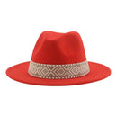 Panama Hat Western Cowboy Hats for Women Solid Big Brim Casual Fedoras Men Women Camel Black White Felted Hat Sombreros Gorras