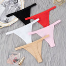 Sexy Women Cotton G String Thongs Low Waist Seamless Panties Female Underpants Comfortable Ladies Underwear Lingerie