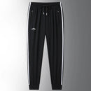 New Men's Ice Silk Casual Streetwear Trousers Sweatpants Summer Quick-Drying Gym Joggers Running Sports Work Straight Pants Men