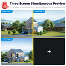 HD 8MP PTZ WiFi 4K Dual Lens Screen Camera 6K 12MP Three Screens Security Protection Motion Detection Outdoor IP CCTV Survalance