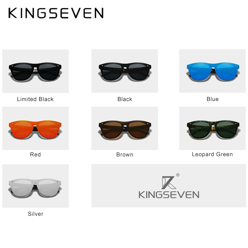 KINGSEVEN New Brand Design Women's Glasses TR90 Polarized Sunglasses Men Retro Sun Glasses Sonnenbrille Herren