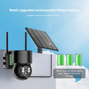 4MP WIFI IP Solar Camera PIR Human Detection 2K Video Surveillanc iCSee CCTV Wireless Rechargeable Battery  Long Time Standby