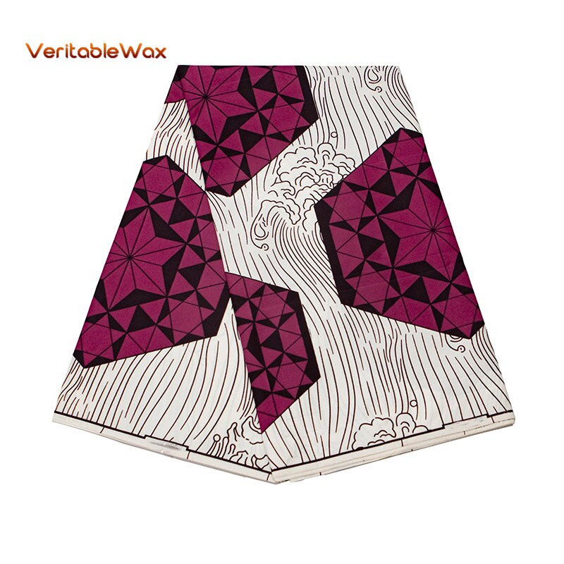 African Wax Polyester Wax Fabric High Quality Ankara Veritablewax African Wax Print Fabric A-6